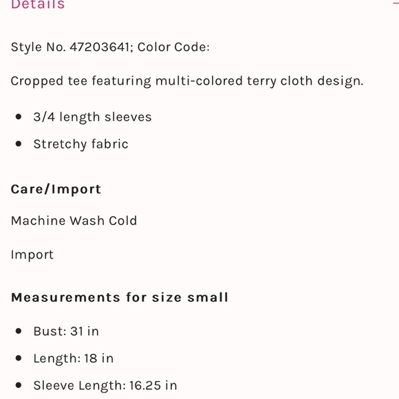 Free People Magic Carpet Diamond Terry Cloth Tee Size XS - Picture 8 of 8